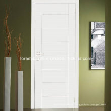 Weiß Single Wood Flush Tür mit Carving Design
